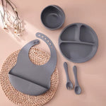 Kit de Alimentación Premium para Bebé — 6 Piezas Silicona Libre de BPA