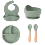 Kit de Alimentación Premium para Bebé — 6 Piezas Silicona Libre de BPA